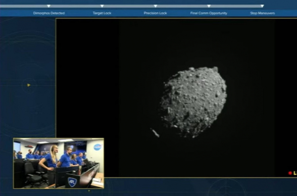 ՆԱՍԱ-ի զոնդը գիտափորձի շրջանակում բախվել է Դիմորֆ երկնաքարին (տեսանյութ)