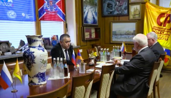 Արմեն Ռուստամյանը Մոսկվայում հանդիպել է ՌԴ Պետդումայի պատգամավոր Միրոնովի հետ