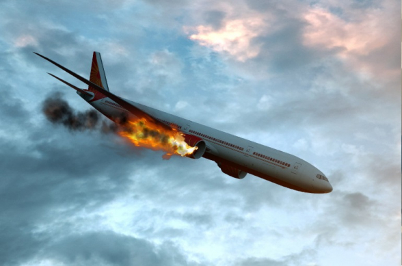 Ռուսաստանում ինքնաթիռը բռնկվել է թռիչքի ժամանակ (տեսանյութ)