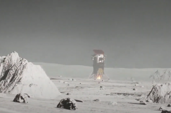 Космический корабль США совершил первую за 50 лет высадку на Луну (видео)