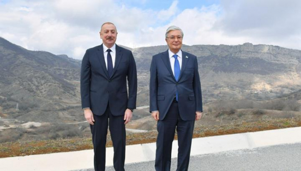 Президенты Азербайджана и Казахстана посетили оккупированный Шуши