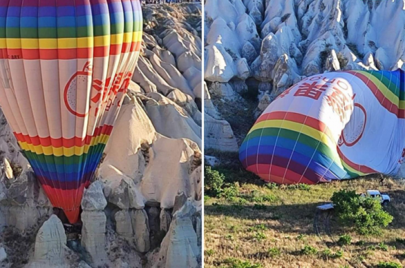 Թուրքիայում ժայռերի արանքում 22 ուղևորով օդապարիկ է մնացել