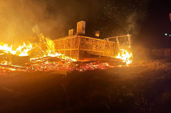 В селе Дсех сгорел ресторан