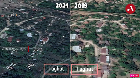 Азербайджанцы полностью разрушили село Тахут в Арцахе