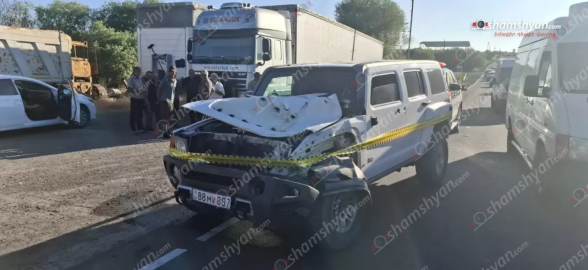 Ագարակում 55-ամյա վարորդը «Hummer»-ով բախվել է ճանապարհին հայտնված կովին