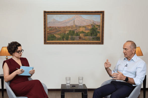 Роберт Кочарян дал интервью телеканалу TV5 (видео)