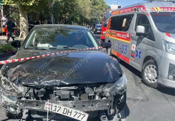 Արշակունյաց պողոտայում 29-ամյա վարորդը «Mazda 6»-ով բախվել է կայանված «Hyundai Elantra»-ին