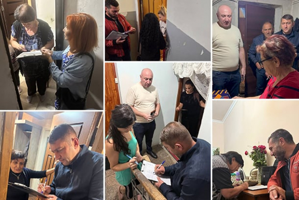 «Մայր Հայաստան»-ի ակցիան Էջմիածնում․ օր 7-րդ (տեսանյութ)