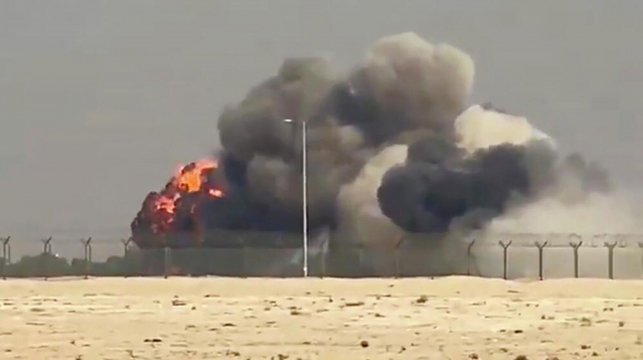 Индийский истребитель разбился на авиашоу в Дубае (видео)