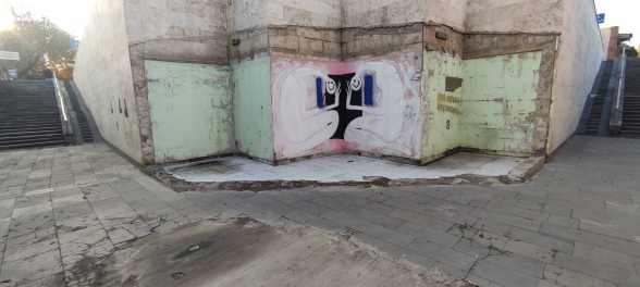 Համալիրի դիմացի գետնանցումը քանդեցին ու թողեցին (տեսանյութ)