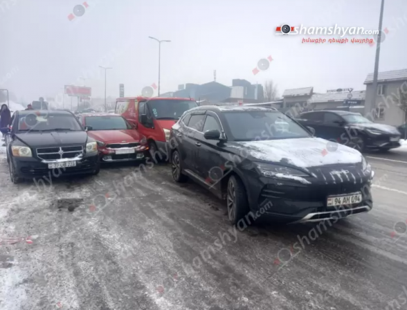 Շղթայական ավտովթար՝ Կոտայքի մարզում․ բախվել է 5 մեքենա