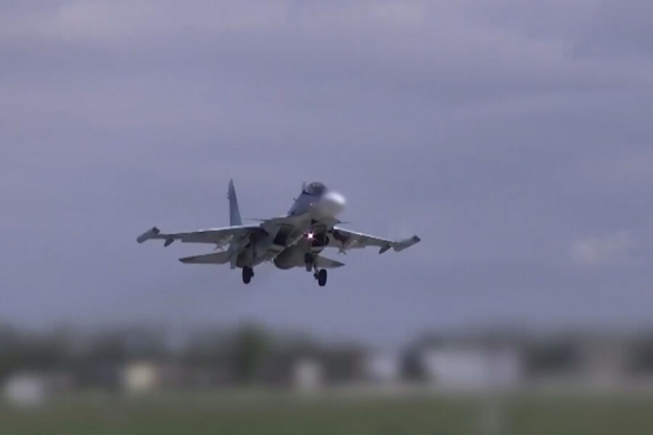 Истребитель упал в Казахстане