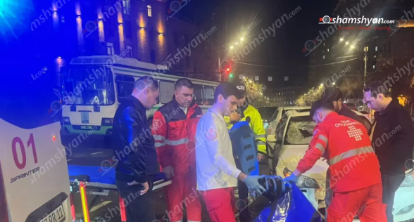 Երևանում «BMW»-ն վրшերթի է ենթարկել թիվ 1 երթուղին սպասարկող տրոլեյբուսի վարորդին