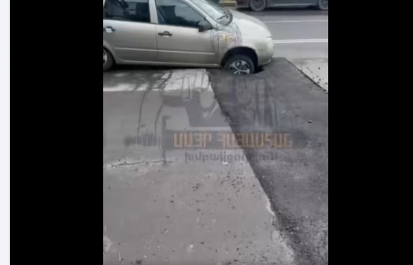 Հերթական անորակ ասֆալտապատումը (տեսանյութ)